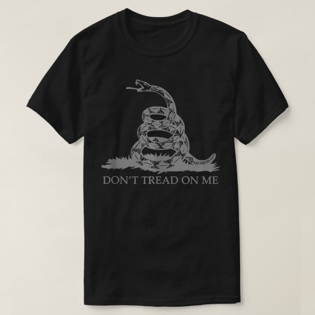 T-shirt Dont Tread On Me's Hommes Drapeau Gadsden Snake Gr (Design devant)