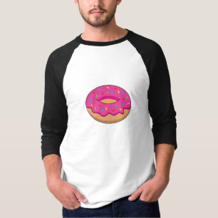 T-shirt Donut à la fraise avec paillettes de dessin animé