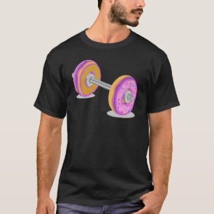 T-shirt Donut Barbell Exercice d'haltérophilie Muscle Trai