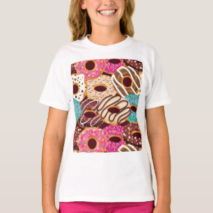 T-shirt Donut, beignets de chocolat et chocolat au snack s