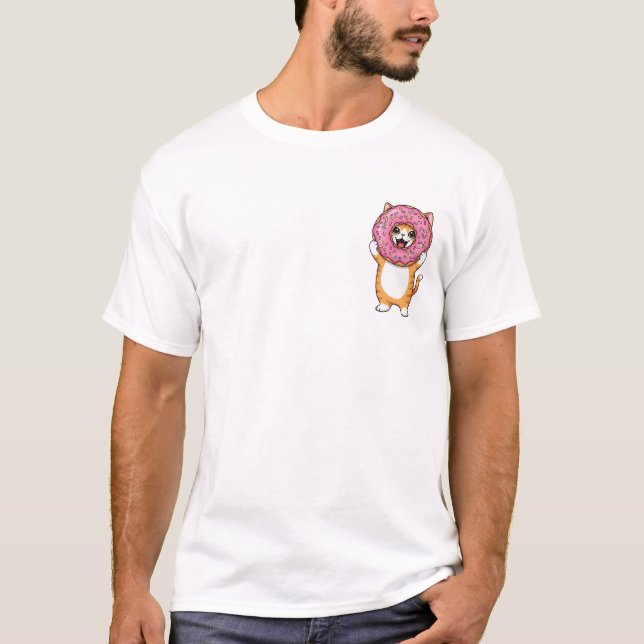 T-shirt Donut Cat Delight (Devant)