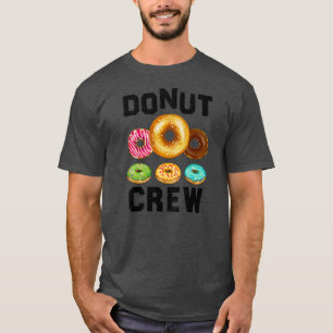 T-shirt Donut Crew Design Homme Femmes Enfants Drôle Donut