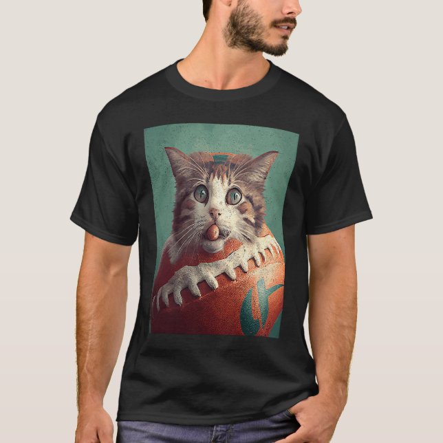 T-shirt Donut de football pour chat (Devant)