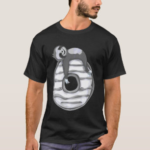 T-shirt Donut Drôle de Paresseux Pour les Femmes Filles Op