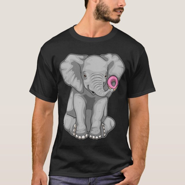 T-shirt Donut éléphant (Devant)
