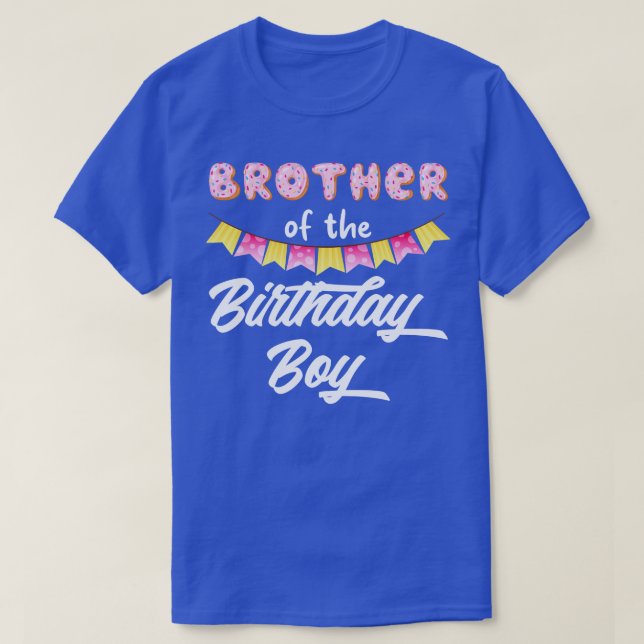 T-shirt Donut Frère Du Garçon D'Anniversaire (Design devant)