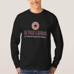 T-shirt Donut Grama comme un Grama régulier avec des paill