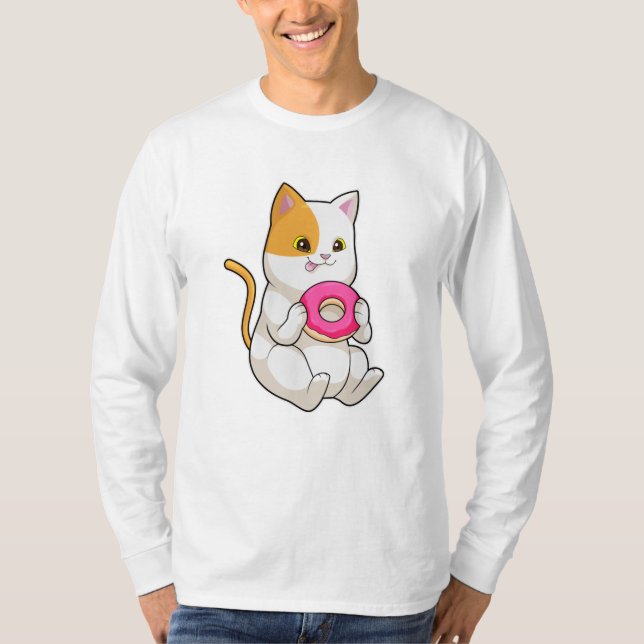 T-shirt Donut mangeur de chats (Devant)