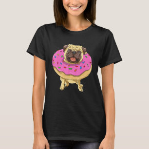 T-shirt Donut Pug Boulangerie Pâtissier Boulanger Chien D