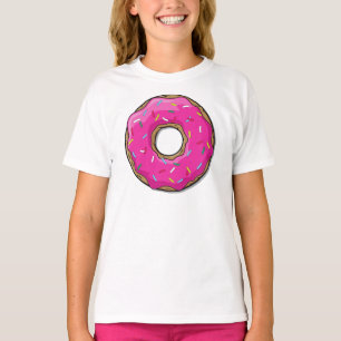 T-shirt Donut rose, noisette, glaçage, arrosage, givrage
