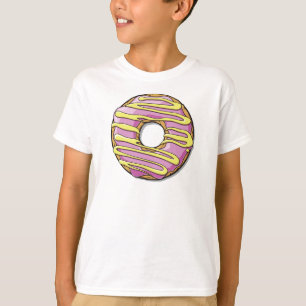 T-shirt Donut rose, noix de muscade, givre, glaçage, glaça