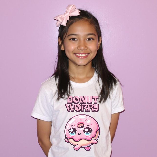 T-shirt Donut Worte Mignonne Punny Fun Shirt (Donut Worry Cute Punny Fun Shirt.)