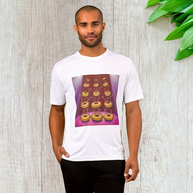 T-shirt Donuts Danser Whimsical Doughnut Caractères (Créateur téléchargé)
