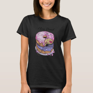 T-shirt Donuts doux Desserts Doughnut I Love Dough