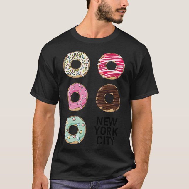 T-shirt Donuts espace d'anniversaire ecavator garçon (Devant)