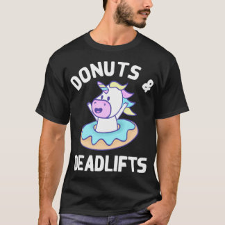 T-shirt Donuts Et Deadlifts Unicorn Habillement archéo