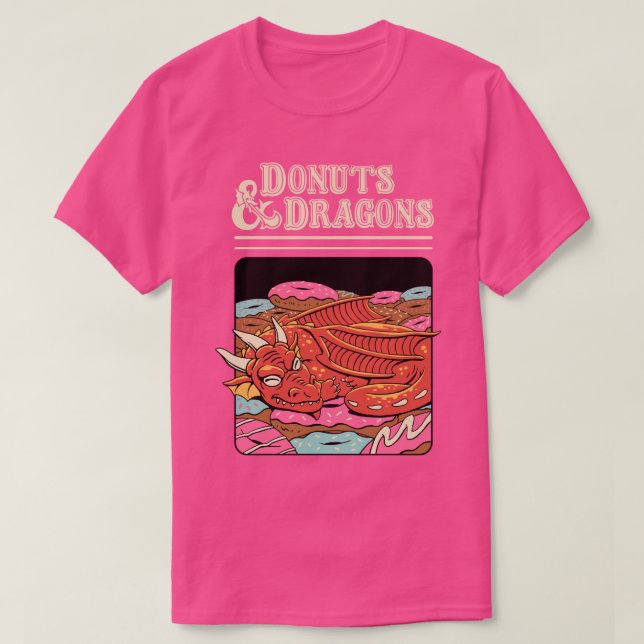 T-shirt Donuts et dragons (Design devant)