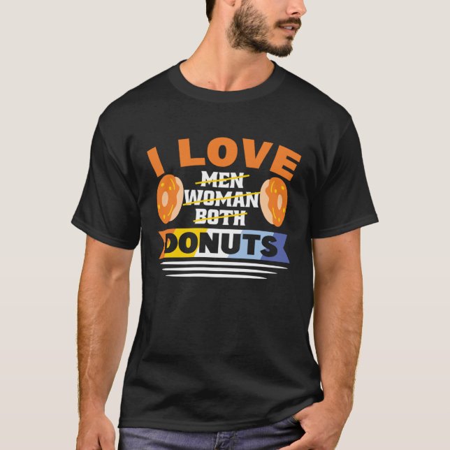 T-shirt Donuts Friends Aroace Flag Pride Lgbtq Donuts (Devant)