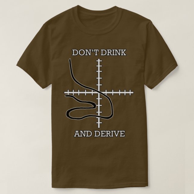 T-shirt Donx27t Boire et Dériver 1 (Design devant)