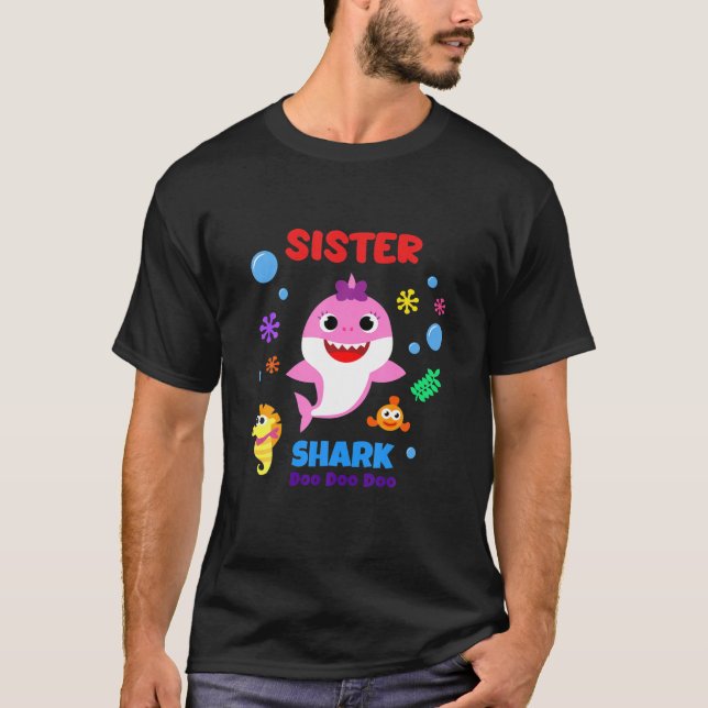 T-shirt Doo Doo Doo Doo Doo Soeur Naissance de requin (Devant)