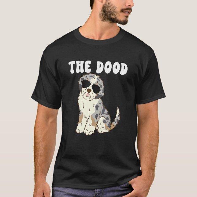 T-shirt Dood Mom Blue Merle Aussiedoodle Doodle Dog Da (Devant)