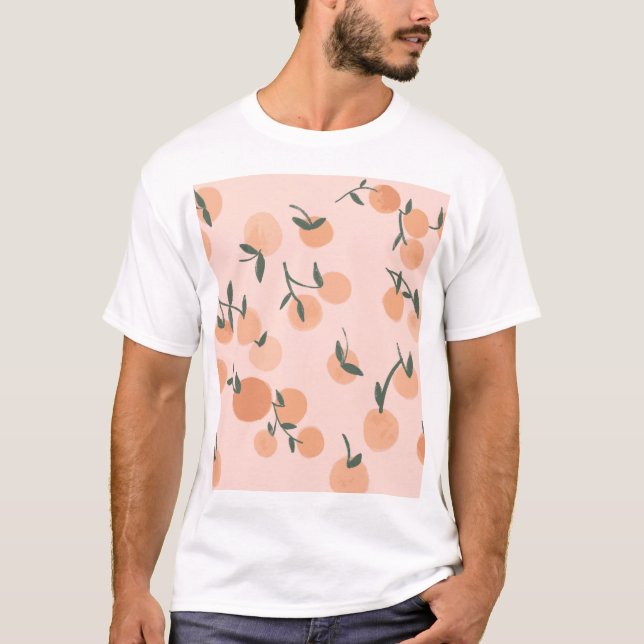 T-shirt Doodart : Orange Cherry Vintage Motif (Devant)