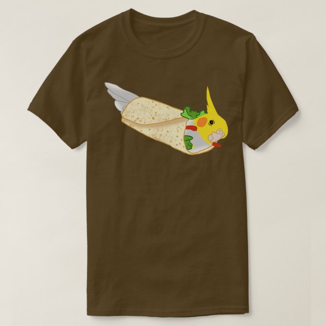 T-shirt doodle à cocktail birbito burrito (Design devant)
