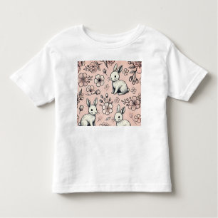 T-shirt Doodle Bunny Floral   Cuisine & Cosy Sprin