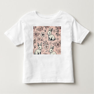 T-shirt Doodle Bunny Floral | Cuisine & Cosy Sprin