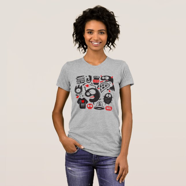 T-shirt Doodle Chaos Street (Devant entier)