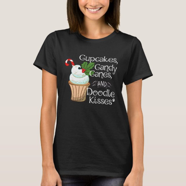 T-shirt Doodle Christmas  Aussiedoodle Bordoodle Sheepadoo (Devant)