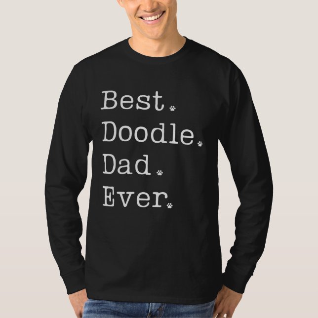 T-shirt Doodle Dad Best Doodle Dad Ever Labradoodle Doodle (Devant)