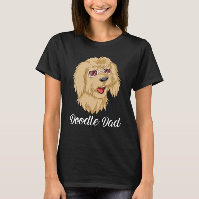 T-shirt Doodle Dad Goldendoodle With SunglassesFor Dad Fat (Devant)