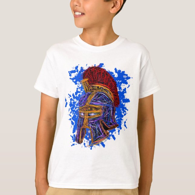 T-shirt Doodle de gladiador: El poder y la valentía épica  (Devant)