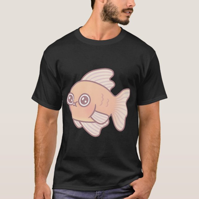 T-shirt Doodle de poisson rouge Goofy (Devant)