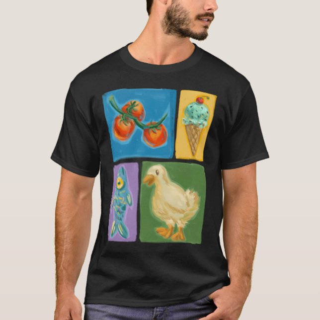 T-shirt Doodle d'été (Devant)