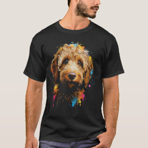 T-shirt Doodle d'or Chien meilleur chien marchant Animaux 