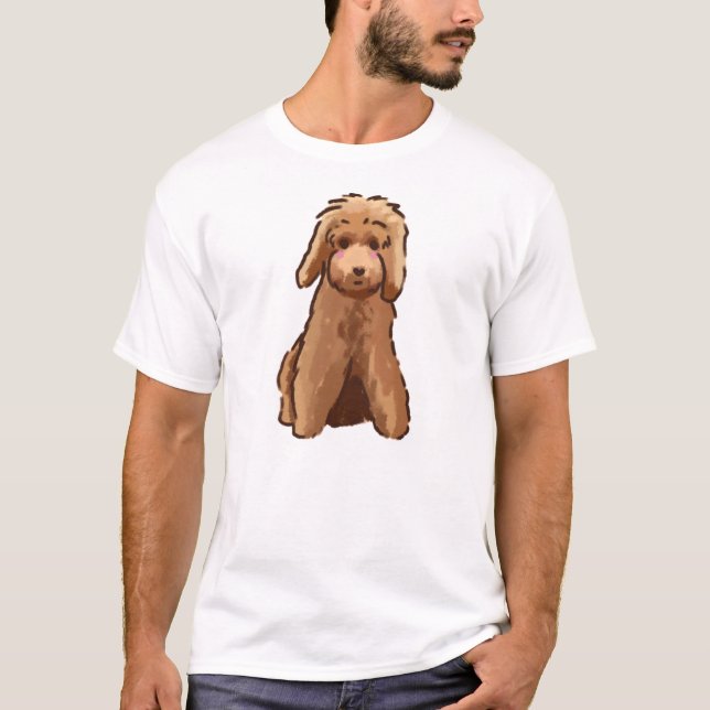 T-shirt Doodle doré mignon (Devant)