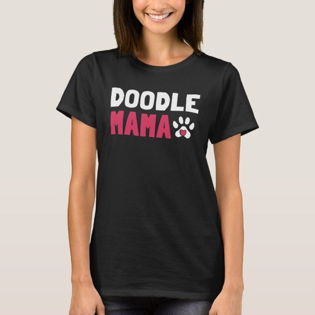T-shirt Doodle féminin Mama Labradoodle Goldendoodle (Devant)