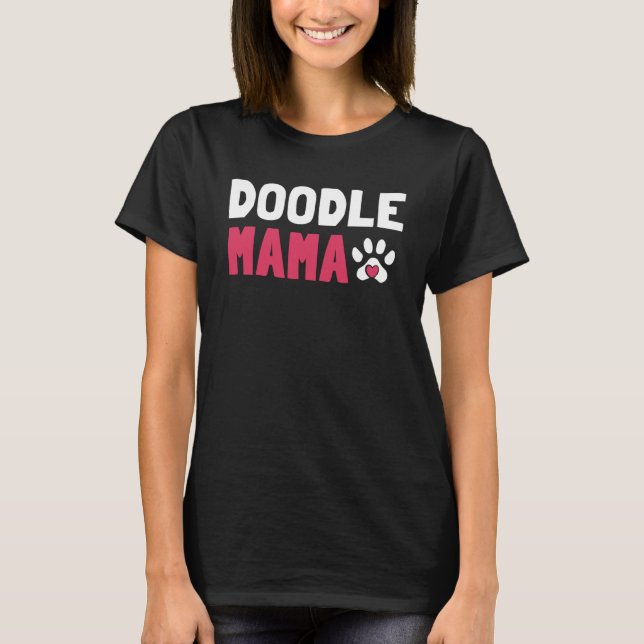T-shirt Doodle féminin Mama Labradoodle Goldendoodle (Devant)