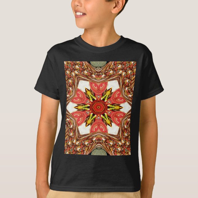 T-shirt Doodle Floral Art Imprimer (Devant)