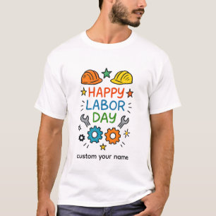 T-shirt Doodle Fun Fête du Travail