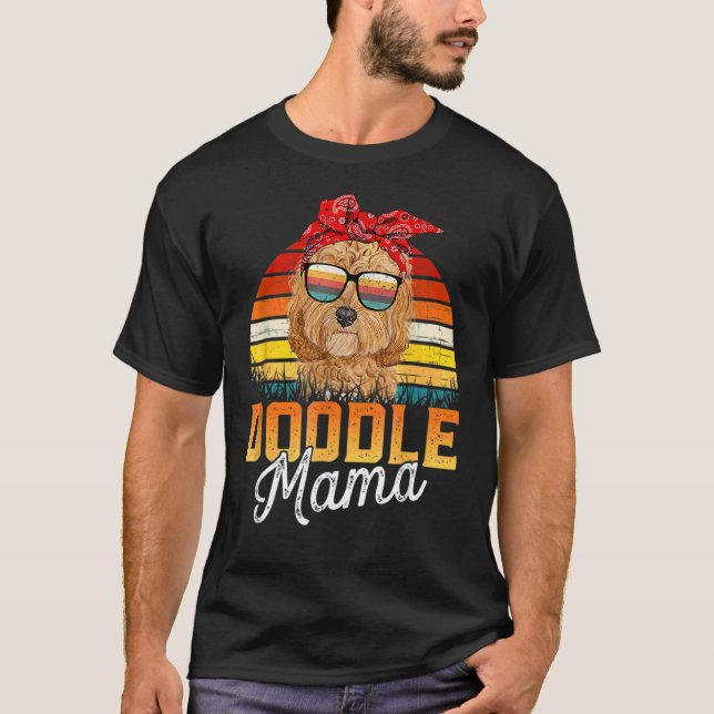 T-shirt Doodle Mama Best Goldendoodle Maman Ever Da de la  (Devant)