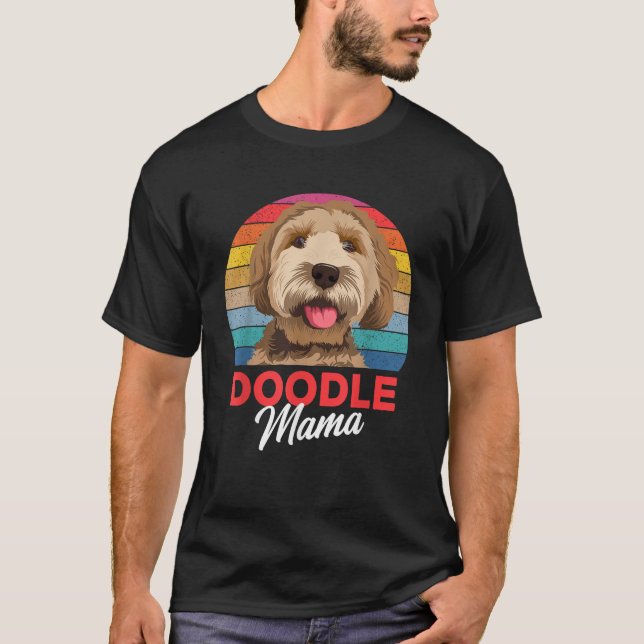 T-shirt Doodle Mama Goldendoodle Maman Goldendoodle Femmes (Devant)