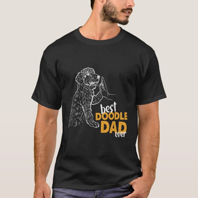 T-shirt Doodle Papa Doodle Papa Doodle Daddy Best Doodle D (Devant)