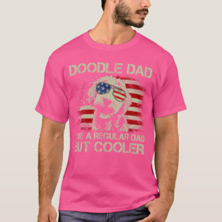 T-shirt Doodle Papa Goldendle Régulier Papa Mais Plus Cool