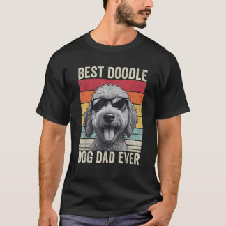 T-shirt Doodle Papa meilleur Doodle Dog Papa Jamais Doodle