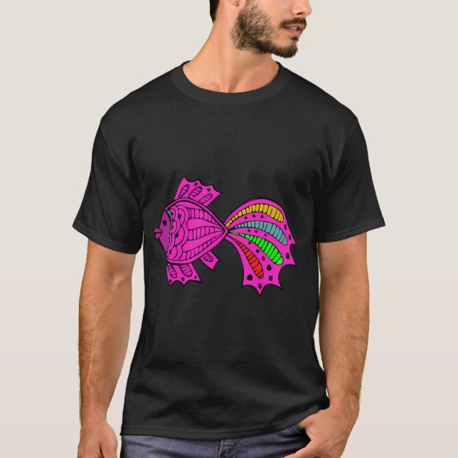 T-shirt Doodle Poisson (Devant)
