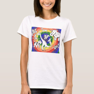 T-shirt Doodle Punk Rock #24b Couleur femmes