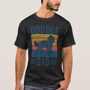 T-shirt Doodle vintage Papa Aussie Doodle & Goldendoodle